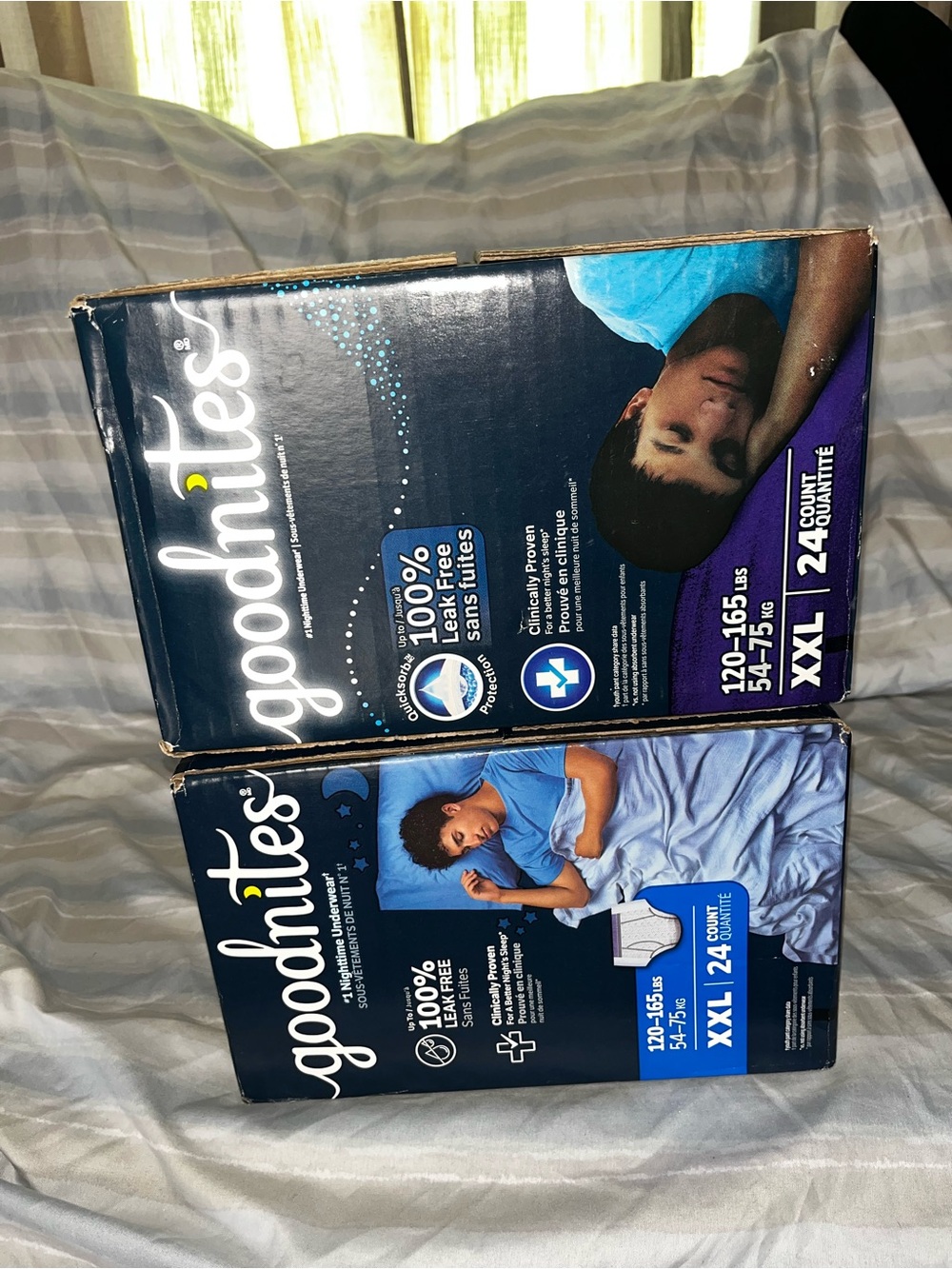 Goodnights XXL Boys Overnight Underwear - Blue (24 Count)